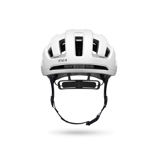 Kask Rowerowy FIZIK Kyros White z doskonałą wentylacją i aerodynamicznym profilem, idealny dla kolarzy.