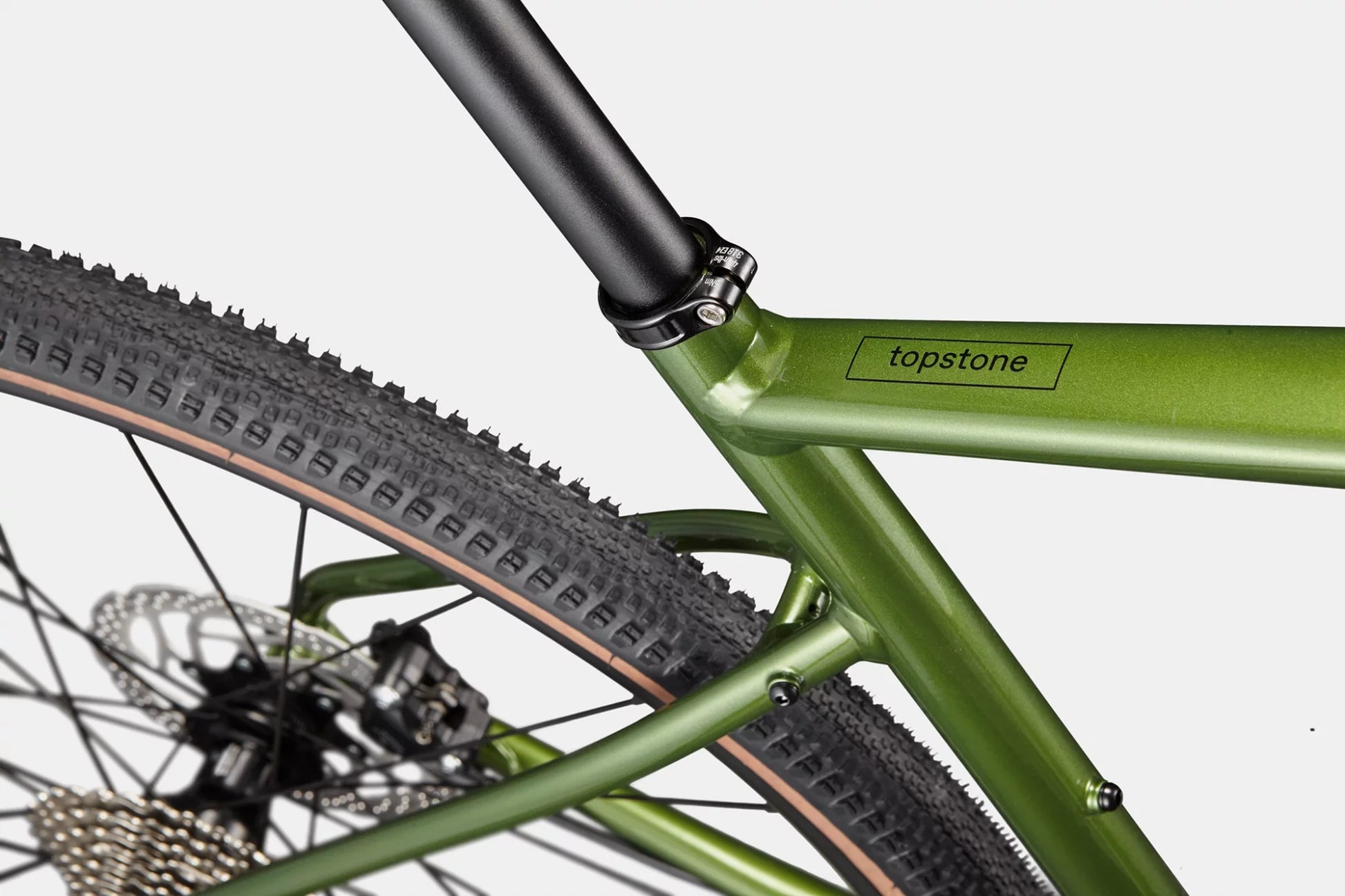 Gravel Cannondale Topstone 2 w kolorze Olive Green z napędem Shimano GRX 2x10 