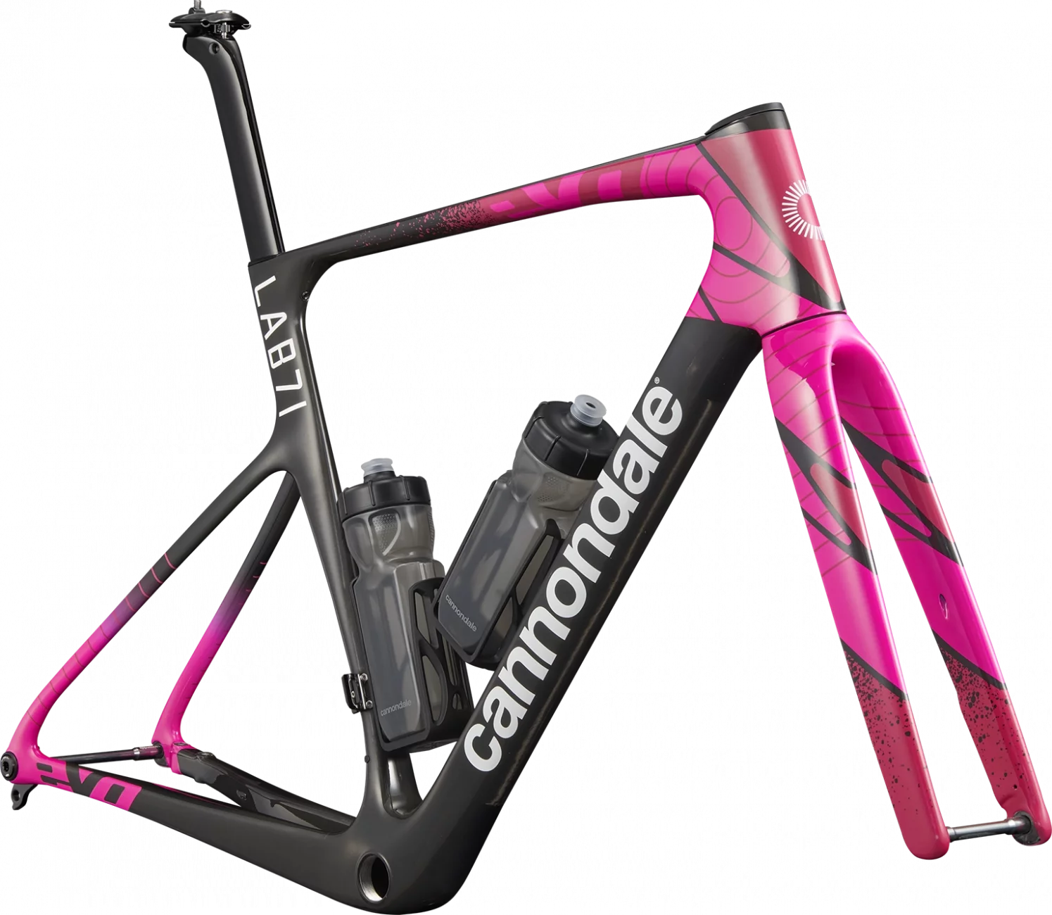 Rama szosowa Cannondale SuperSix EVO LAB71 Series 0 Carbon, widok z boku, kolorystyka premium.