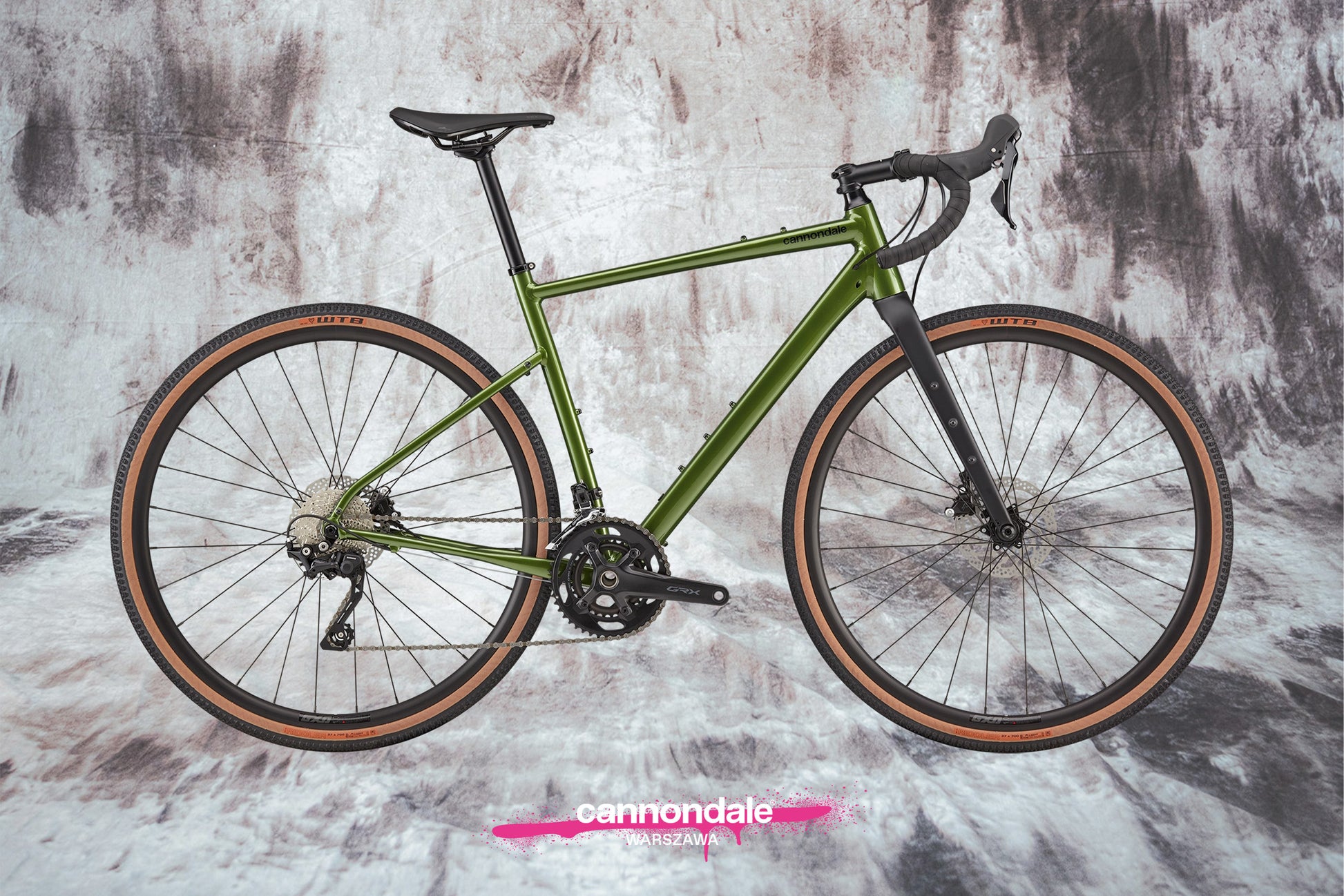 Gravel Cannondale Topstone 2 w kolorze Olive Green z napędem Shimano GRX 2x10. Sklep Warszawa