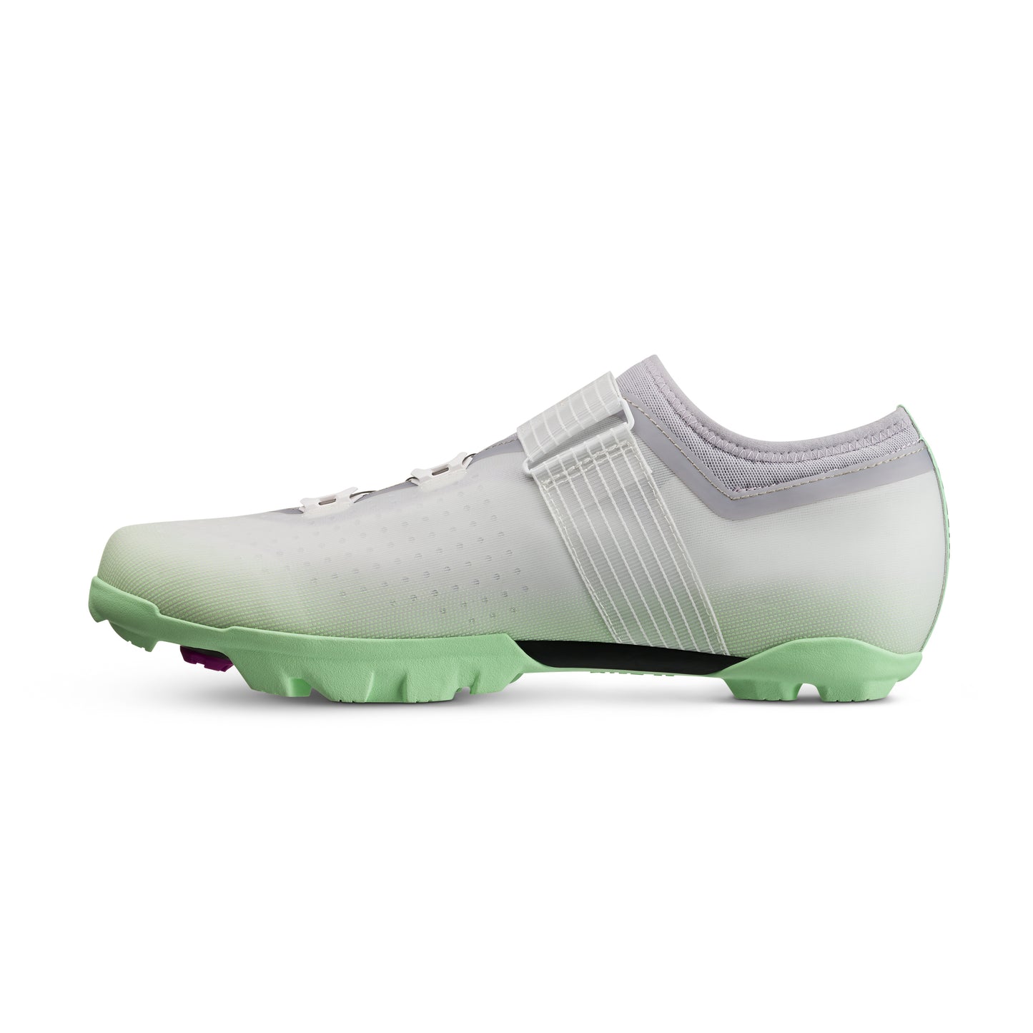 Fizik Vento Ferox 2.0 Light Grey - Mint Green cycling shoes showcasing sleek design and performance features.