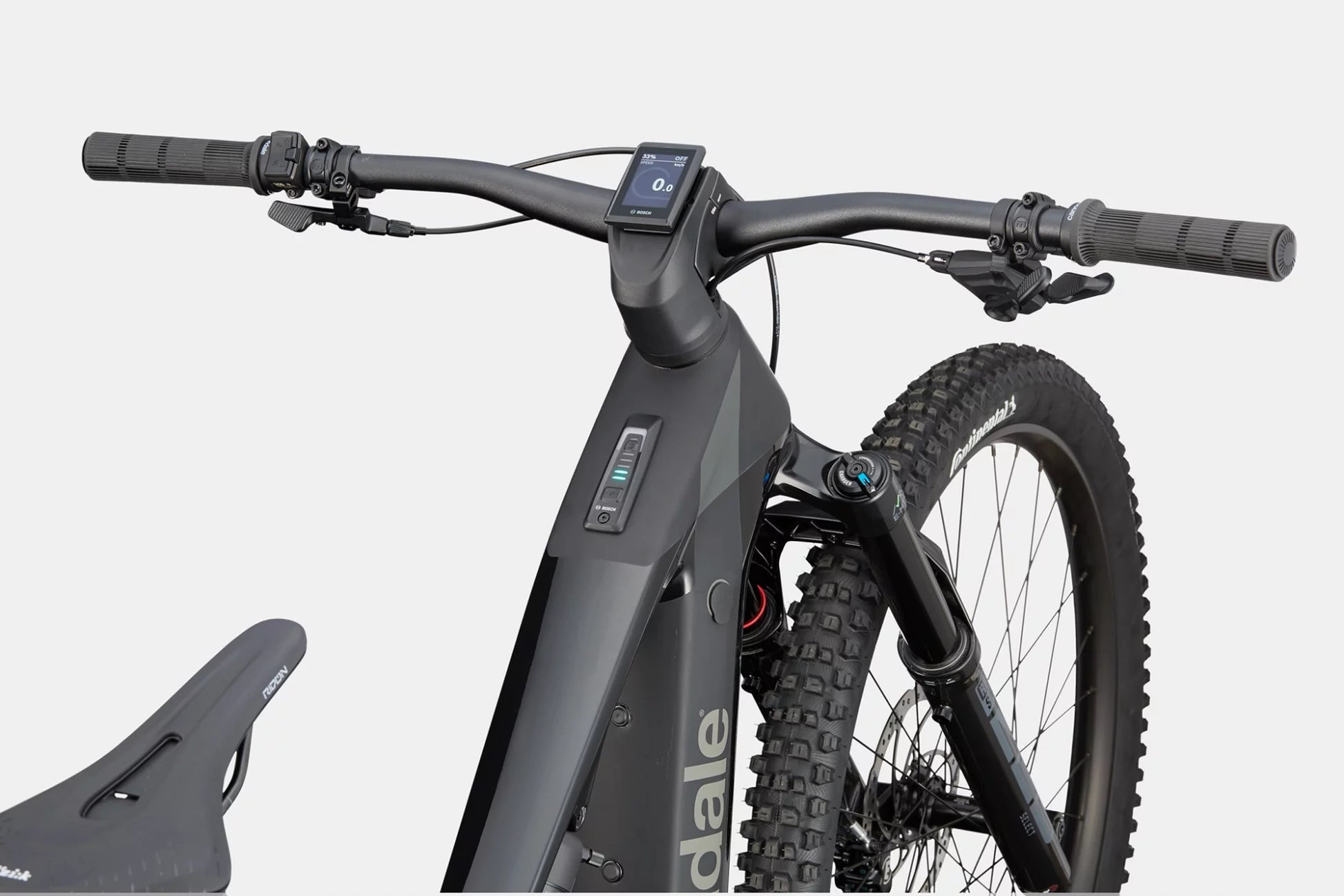 Cannondale Moterra 2 - eMTB do gór: Bosch CX + bateria 800 Wh panel