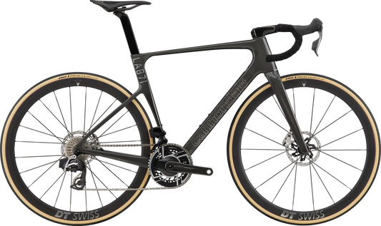Cannondale SuperSix EVO Lab71 SL RAW bike profile with SRAM RED AXS drivetrain and DT Swiss ARC 1100 wheels.