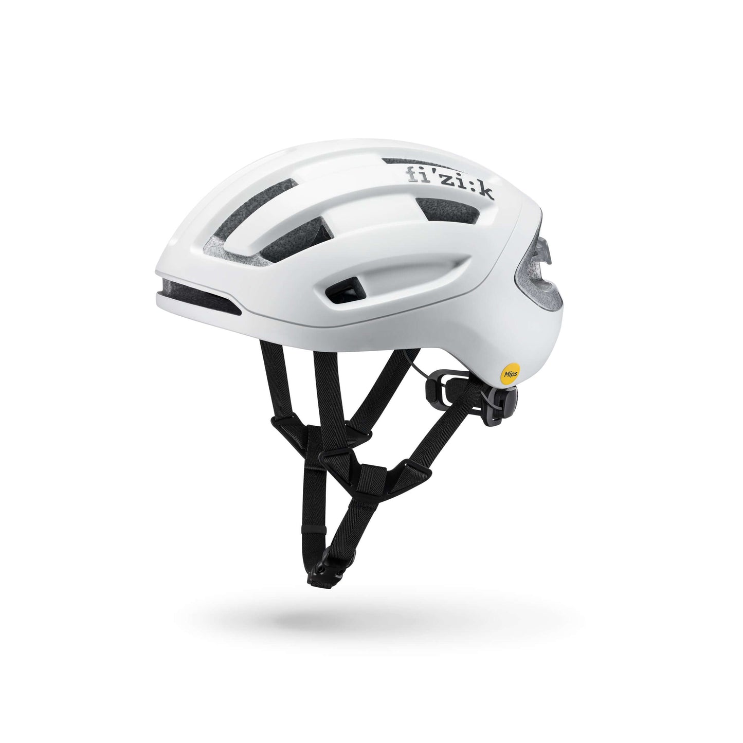 Kask Rowerowy FIZIK Kyros White z doskonałą wentylacją i aerodynamicznym profilem dla kolarzy.