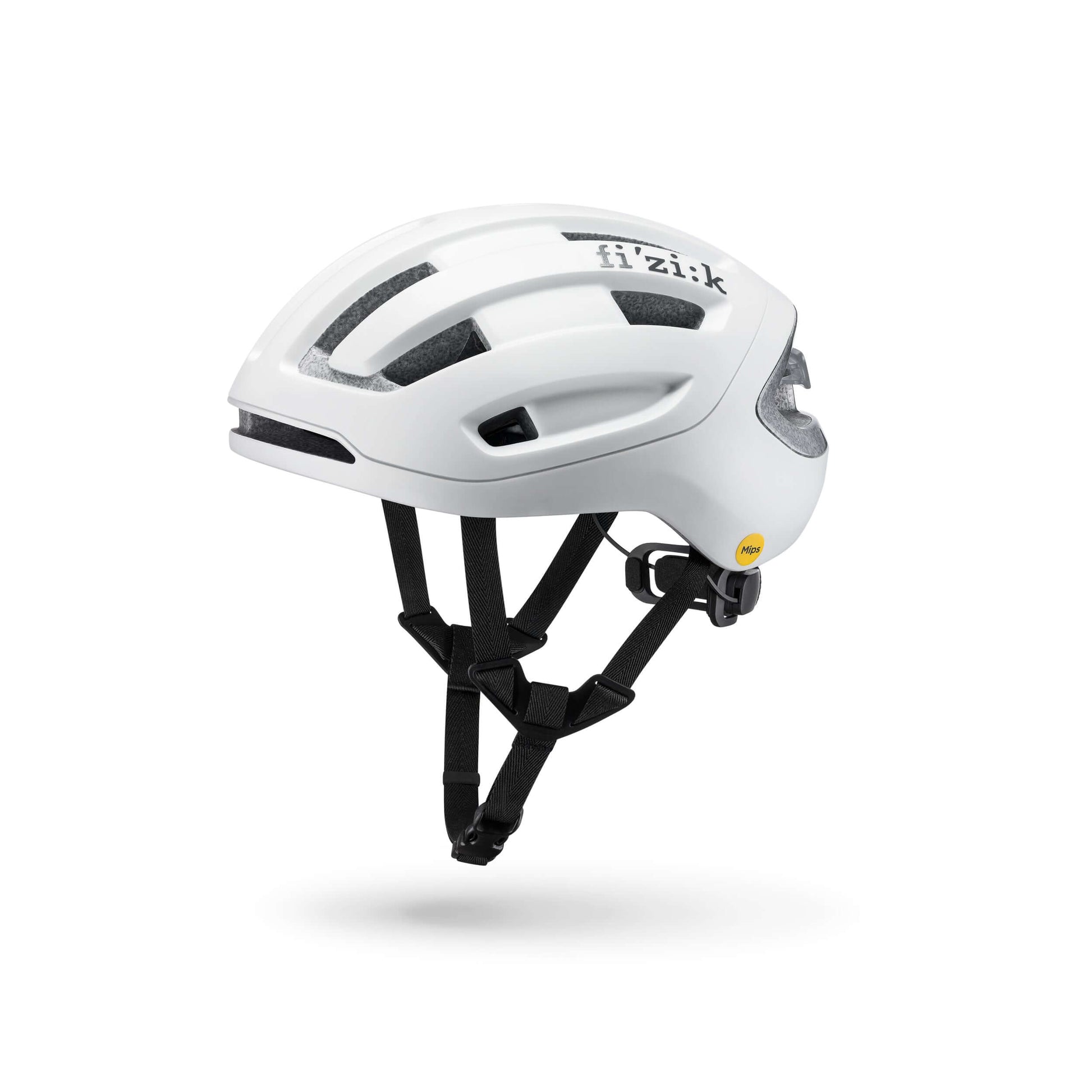 Kask Rowerowy FIZIK Kyros White z doskonałą wentylacją i aerodynamicznym profilem dla kolarzy.