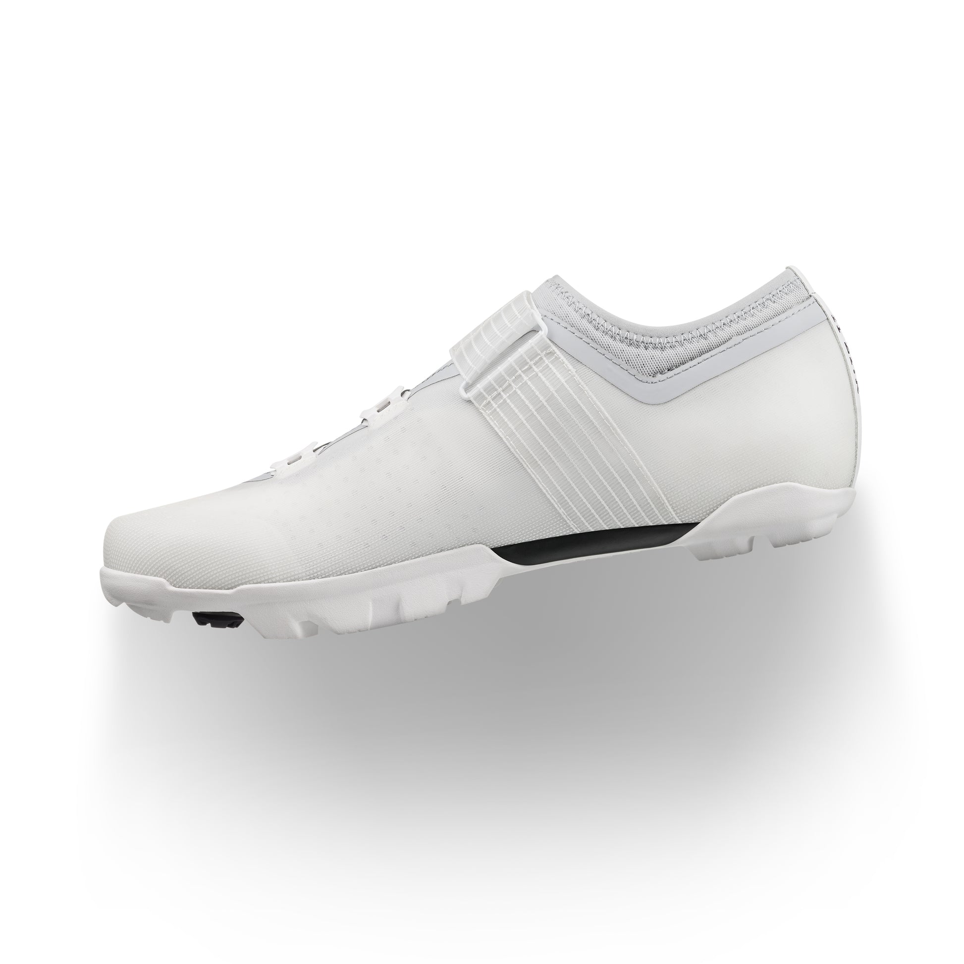 Fizik Vento Ferox 2 Carbon – White / Light Grey side view of high-performance cycling shoes