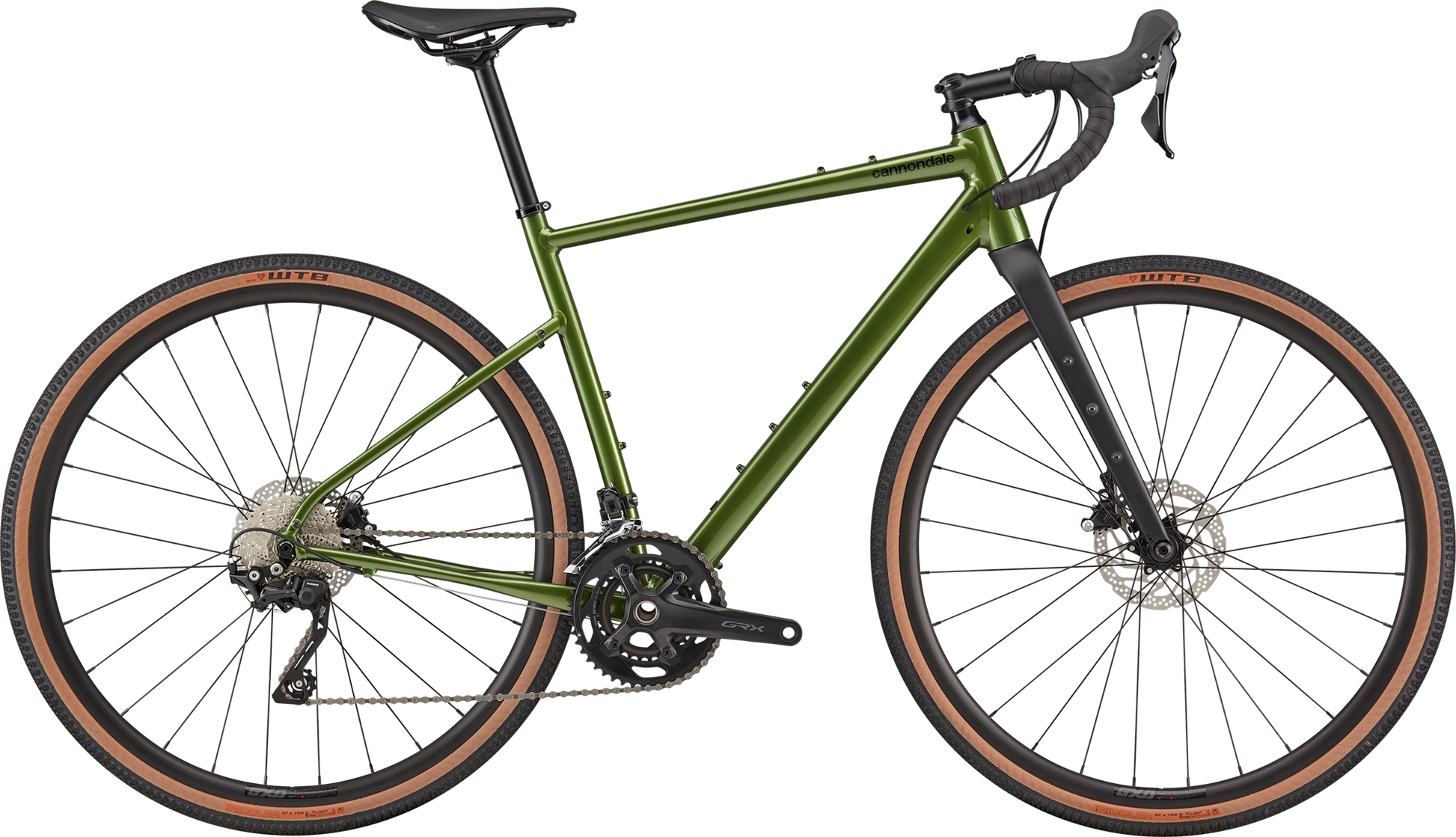 Gravel Cannondale Topstone 2 w kolorze Olive Green z napędem Shimano GRX 2x10.